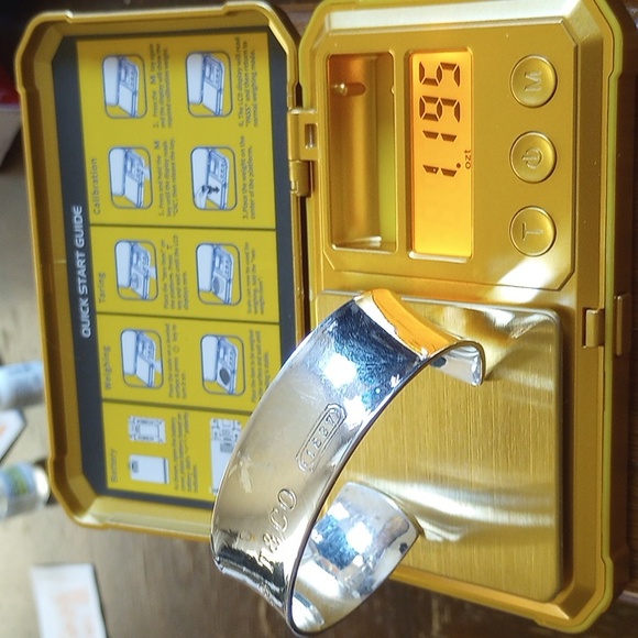 TIFFANY & CO. -925-SS- STAMPED: #"1837"- VINTAGE: yr.: 1997  --  CUFF BRACELET - Picture 8 of 12